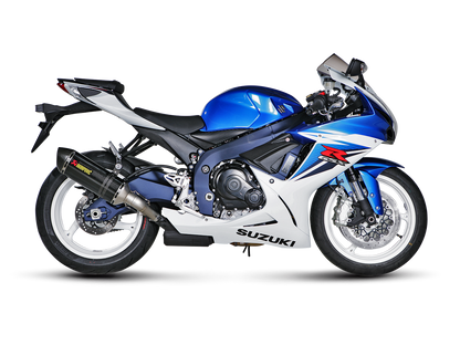 Akrapovic Slip-On Line Carbon Muffler System w/Carbon End Cap for Suzuki GSX-R 600/GSX-R 750 11-17