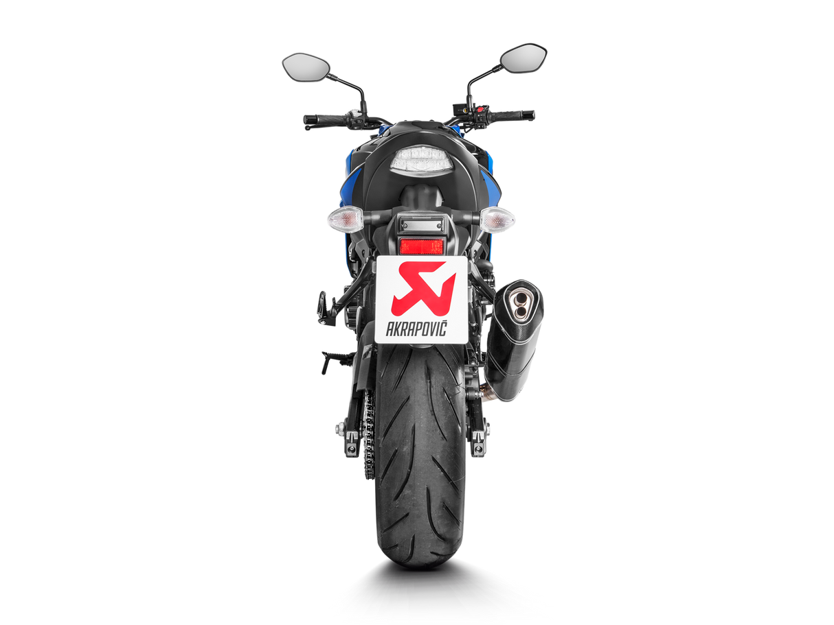 Akrapovic Slip-On Line Carbon Muffler System w/Carbon End Cap for Suzuki GSX-S750 17-20 Akrapovic