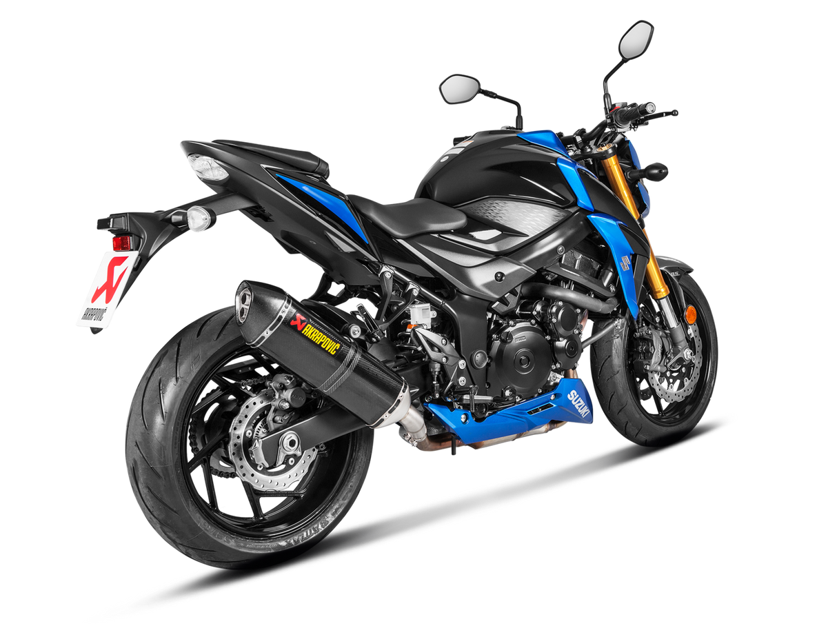 Akrapovic Slip-On Line Carbon Muffler System w/Carbon End Cap for Suzuki GSX-S750 17-20 Akrapovic