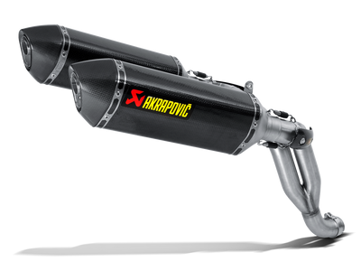 Akrapovic Slip-On Line Carbon Muffler System w/Carbon End Cap for Triumph Speed Triple 1050 11-15 Akrapovic