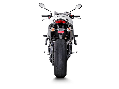 Akrapovic Slip-On Line Carbon Muffler System w/Carbon End Cap for Triumph Speed Triple 1050 11-15 Akrapovic