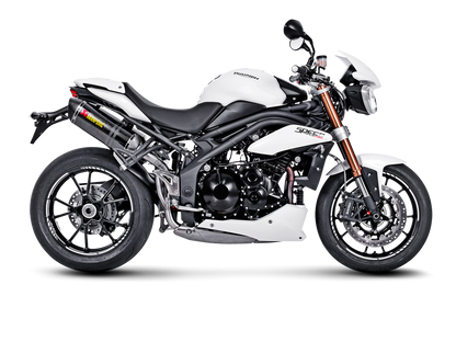 Akrapovic Slip-On Line Carbon Muffler System w/Carbon End Cap for Triumph Speed Triple 1050 11-15 Akrapovic