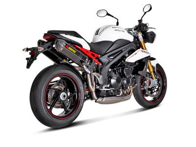 Akrapovic Slip-On Line Carbon Muffler System w/Carbon End Cap for Triumph Speed Triple 1050 11-15 Akrapovic