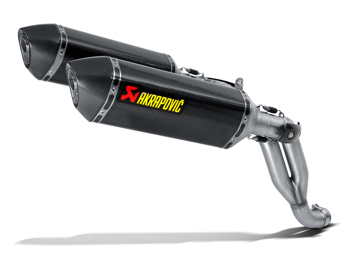 Akrapovic Slip-On Line Carbon Muffler System w/Carbon End Cap for Triumph Speed Triple 1050 11-15 Akrapovic