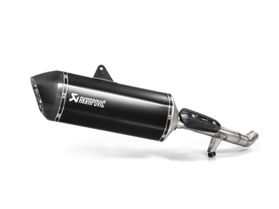 Akrapovic Slip-On Line Black Titanium Muffler System w/Carbon End Cap for Triumph Tiger 1200 GT/Rally 18-20