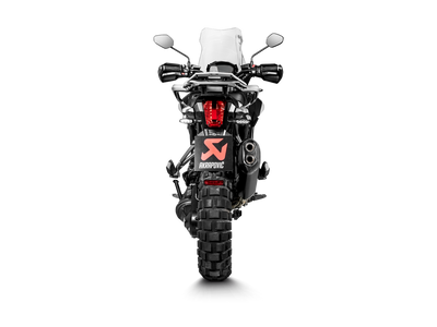 Akrapovic Slip-On Line Black Titanium Muffler System w/Carbon End Cap for Triumph Tiger 1200 GT/Rally 18-20