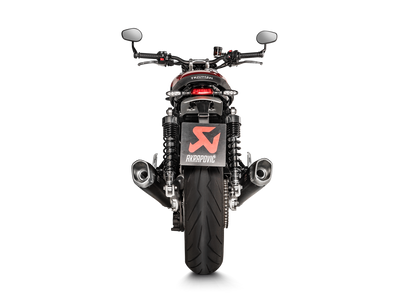 Akrapovic Slip-On Line Black Titanium Muffler System w/Titanium End Cap for Triumph Speed Twin 19-20