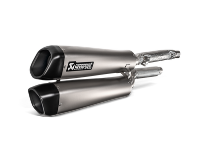 Akrapovic Slip-On Line Titanium Muffler System w/Black Titanium End Cap for Triumph Scrambler 1200 19-20 Akrapovic