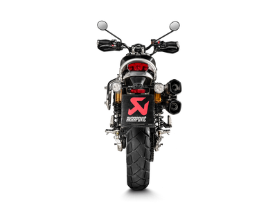 Akrapovic Slip-On Line Titanium Muffler System w/Black Titanium End Cap for Triumph Scrambler 1200 19-20 Akrapovic