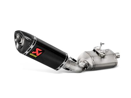 Akrapovic Slip-On Line Carbon Muffler System w/Carbon End Cap for Triumph Street Triple 765 S/R/RS 17-19 Akrapovic