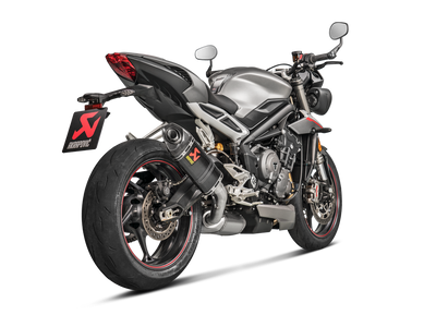 Akrapovic Slip-On Line Carbon Muffler System w/Carbon End Cap for Triumph Street Triple 765 S/R/RS 17-19 Akrapovic