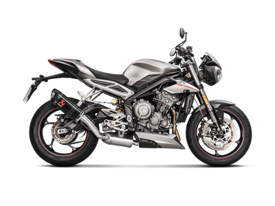 Akrapovic Slip-On Line Carbon Muffler System w/Carbon End Cap for Triumph Street Triple 765 S/R/RS 17-19 Akrapovic