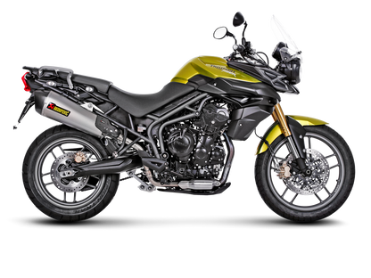 Akrapovic Slip-On Line Titanium Muffler System w/Carbon End Cap for Triumph Tiger 800 XC/XR/XRx/XCx/XRT/XCA 11-16