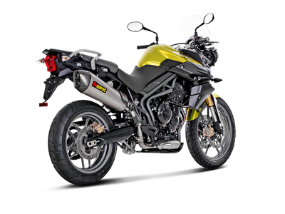 Akrapovic Slip-On Line Titanium Muffler System w/Carbon End Cap for Triumph Tiger 800 XC/XR/XRx/XCx/XRT/XCA 11-16
