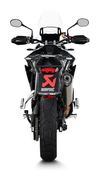 Akrapovic Slip-On Line Titanium Muffler System w/Carbon End Cap for Triumph Tiger 850/900 20-23 Akrapovic
