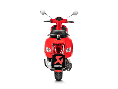 Akrapovic Slip-On Line Stainless Steel Muffler System w/Carbon End Cap for Vespa GTS 125/Super/Sport/Tech 09-16