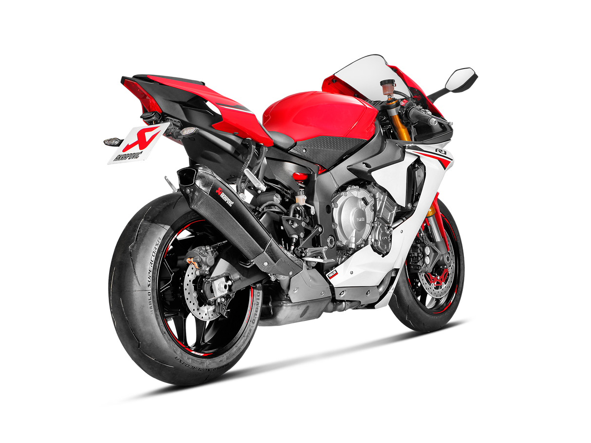 Akrapovic Slip-On Line Carbon Muffler System w/Carbon End Cap for Yamaha YZF-R1 15-16 Akrapovic