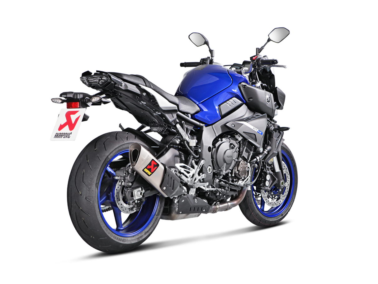 Akrapovic Slip-On Line Titanium Muffler System w/Titanium End Cap for Yamaha MT-10/FZ-10 16-21 Akrapovic