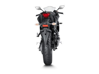 Akrapovic Slip-On Line Stainless Steel Muffler System w/Titanium End Cap for Yamaha YZF-R25 14-21/YZF-R3 15-21/MT-03 16-21 Akrapovic
