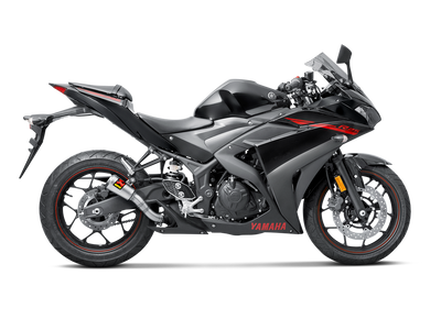 Akrapovic Slip-On Line Stainless Steel Muffler System w/Titanium End Cap for Yamaha YZF-R25 14-21/YZF-R3 15-21/MT-03 16-21 Akrapovic