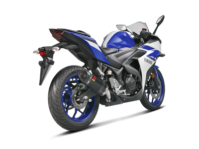Akrapovic Slip-On Line Carbon Muffler System w/Carbon End Cap for Yamaha YZF-R25 14-16/YZF-R3 14-16 Akrapovic