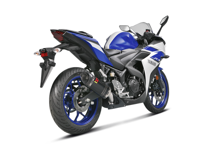 Akrapovic Slip-On Line Carbon Muffler System w/Carbon End Cap for Yamaha YZF-R25 14-16/YZF-R3 14-16 Akrapovic
