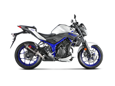 Akrapovic Slip-On Line Carbon Muffler System w/Carbon End Cap for Yamaha MT-03 16-17