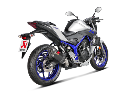 Akrapovic Slip-On Line Carbon Muffler System w/Carbon End Cap for Yamaha MT-03 16-17