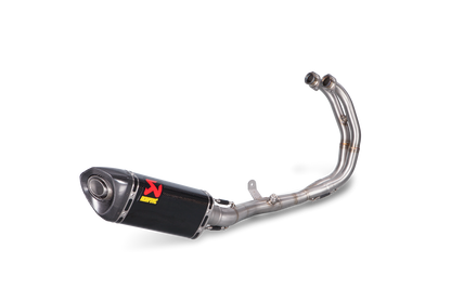 Akrapovic Racing Line Carbon Exhaust System w/Carbon End Cap for Yamaha YZF-R25 22-Up/YZF-R3 18-Up/MT-03 19-Up Akrapovic