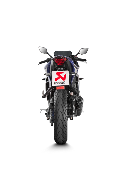 Akrapovic Racing Line Carbon Exhaust System w/Carbon End Cap for Yamaha YZF-R25 22-Up/YZF-R3 18-Up/MT-03 19-Up Akrapovic