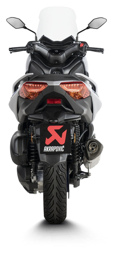 Akrapovic Slip-On Line Stainless Steel Muffler System w/Carbon End Cap for Yamaha Tricity 300 20-Up/X-Max 300 21-Up Akrapovic