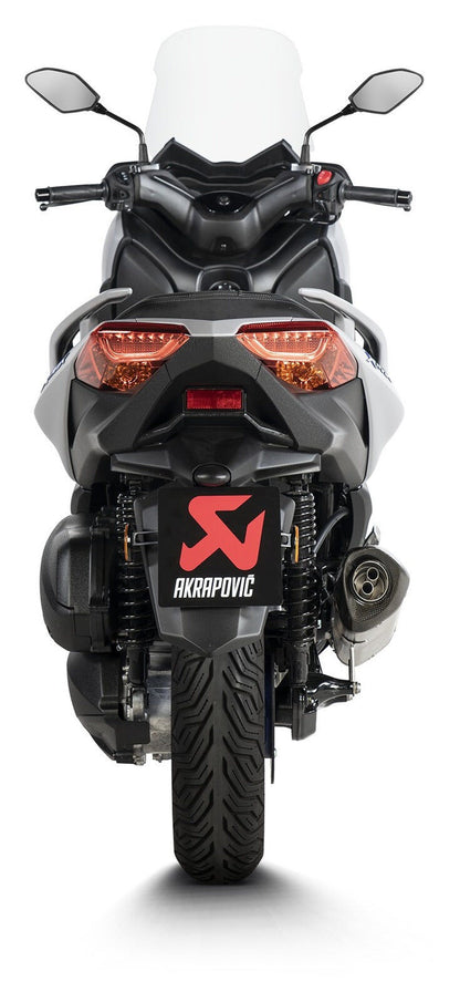 Akrapovic Slip-On Line Stainless Steel Muffler System w/Carbon End Cap for Yamaha Tricity 300 20-Up/X-Max 300 21-Up Akrapovic