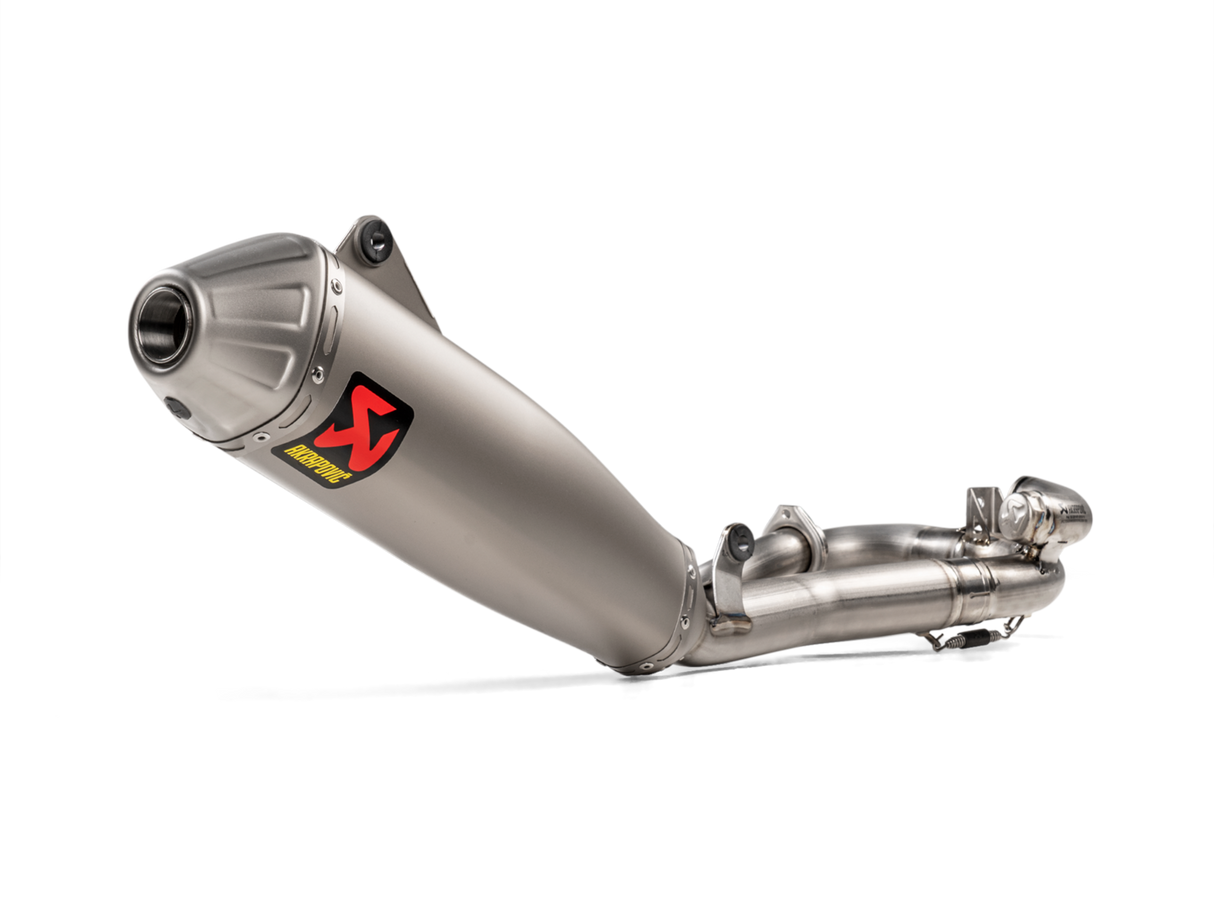 Akrapovic Evolution Line Titanium Exhaust System w/Titanium End Cap for Yamaha YZ450F 20-22/Fantic XXF 450 22-Up Akrapovic