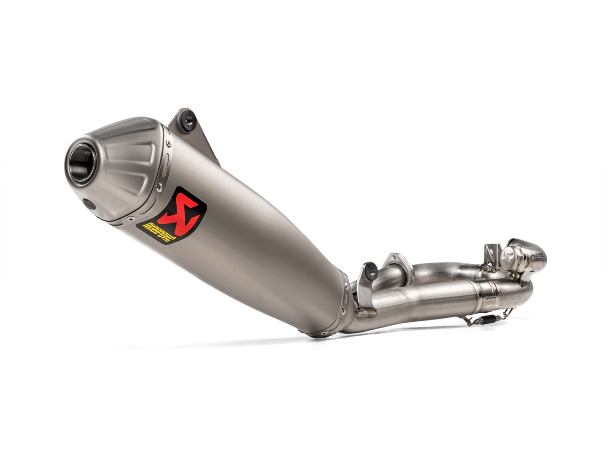 Akrapovic Evolution Line Titanium Exhaust System w/Titanium End Cap for Yamaha YZ450F 20-22/Fantic XXF 450 22-Up Akrapovic