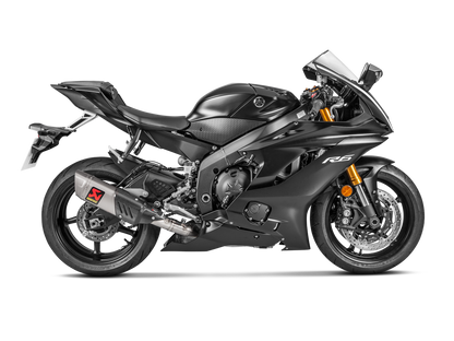 Akrapovic Racing Line Titanium Exhaust System w/Titanium End Cap for Yamaha YZF-R6 08-Up
