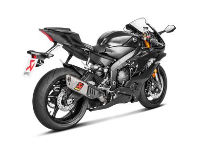 Akrapovic Racing Line Titanium Exhaust System w/Titanium End Cap for Yamaha YZF-R6 08-Up