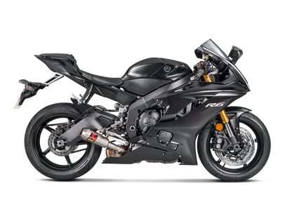 Akrapovic Slip-On Line Titanium Muffler System w/Titanium End Cap for Yamaha YZF-R6 06-Up