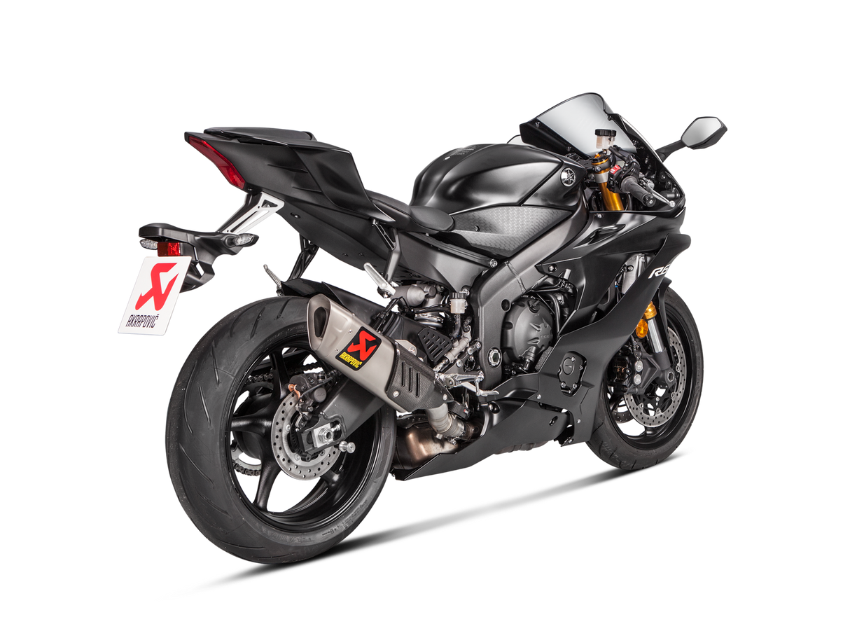 Akrapovic Slip-On Line Titanium Muffler System w/Titanium End Cap for Yamaha YZF-R6 17-Up Akrapovic