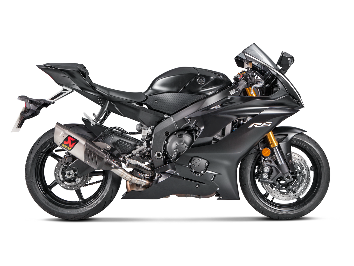 Akrapovic Slip-On Line Titanium Muffler System w/Titanium End Cap for Yamaha YZF-R6 17-Up Akrapovic