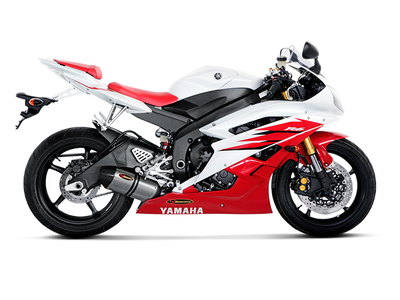 Akrapovic Slip-On Line Titanium Muffler System w/Carbon End Cap for Yamaha YZF-R6 06-07