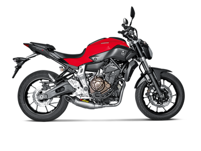 Akrapovic Racing Line Titanium Exhaust System w/Titanium End Cap for Yamaha MT-07/FZ-07 14-16 Akrapovic