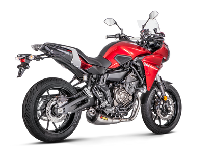 Akrapovic Racing Line Titanium Exhaust System w/Carbon End Cap for Yamaha MT-07/FZ-07 14-20/Tracer 700/GT 16-19/XSR 700/XTribute 16-20