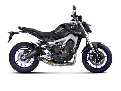 Akrapovic Racing Line Titanium Exhaust System w/Titanium End Cap for Yamaha MT-09/FZ-09 14-16/Tracer 900/900 GT/FJ-09 15-16