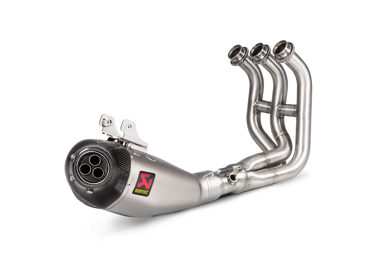 Akrapovic Racing Line Titanium Exhaust System w/Carbon End Cap for Yamaha MT-09/FZ-09 17-20/Tracer 900/900 GT/FJ-09 17-20/XSR 900/GP 16-21 Akrapovic