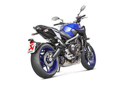 Akrapovic Racing Line Titanium Exhaust System w/Carbon End Cap for Yamaha MT-09/FZ-09 17-20/Tracer 900/900 GT/FJ-09 17-20/XSR 900/GP 16-21 Akrapovic