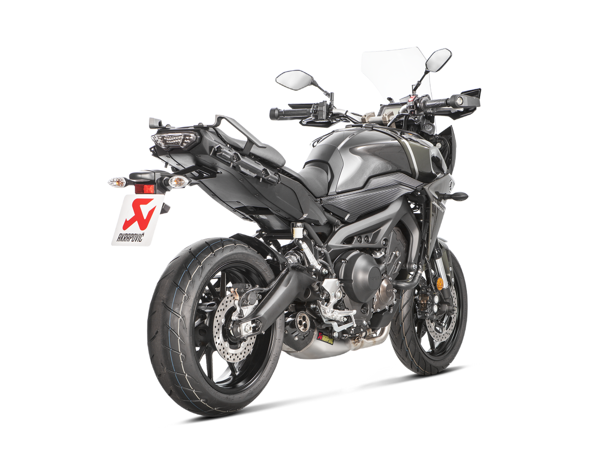 Akrapovic Racing Line Titanium Exhaust System w/Carbon End Cap for Yamaha MT-09/FZ-09 17-20/Tracer 900/900 GT/FJ-09 17-20/XSR 900/GP 16-21 Akrapovic
