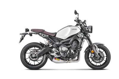 Akrapovic Racing Line Titanium Exhaust System w/Carbon End Cap for Yamaha MT-09/FZ-09 17-20/Tracer 900/900 GT/FJ-09 17-20/XSR 900/GP 16-21 Akrapovic