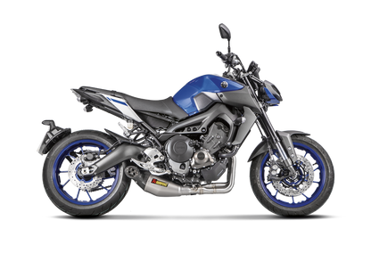 Akrapovic Racing Line Titanium Exhaust System w/Carbon End Cap for Yamaha MT-09/FZ-09 17-20/Tracer 900/900 GT/FJ-09 17-20/XSR 900/GP 16-21 Akrapovic