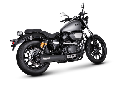 Akrapovic Slip-On Line Black Stainless Steel Muffler System w/Black End Cap for Yamaha XV950/R/Racer 13-16 Akrapovic