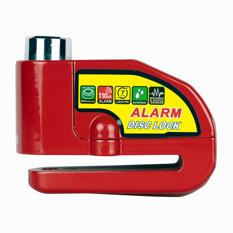 LOK UP - LOK UP 110dB alarm Disc lock Red - Shark Leathers